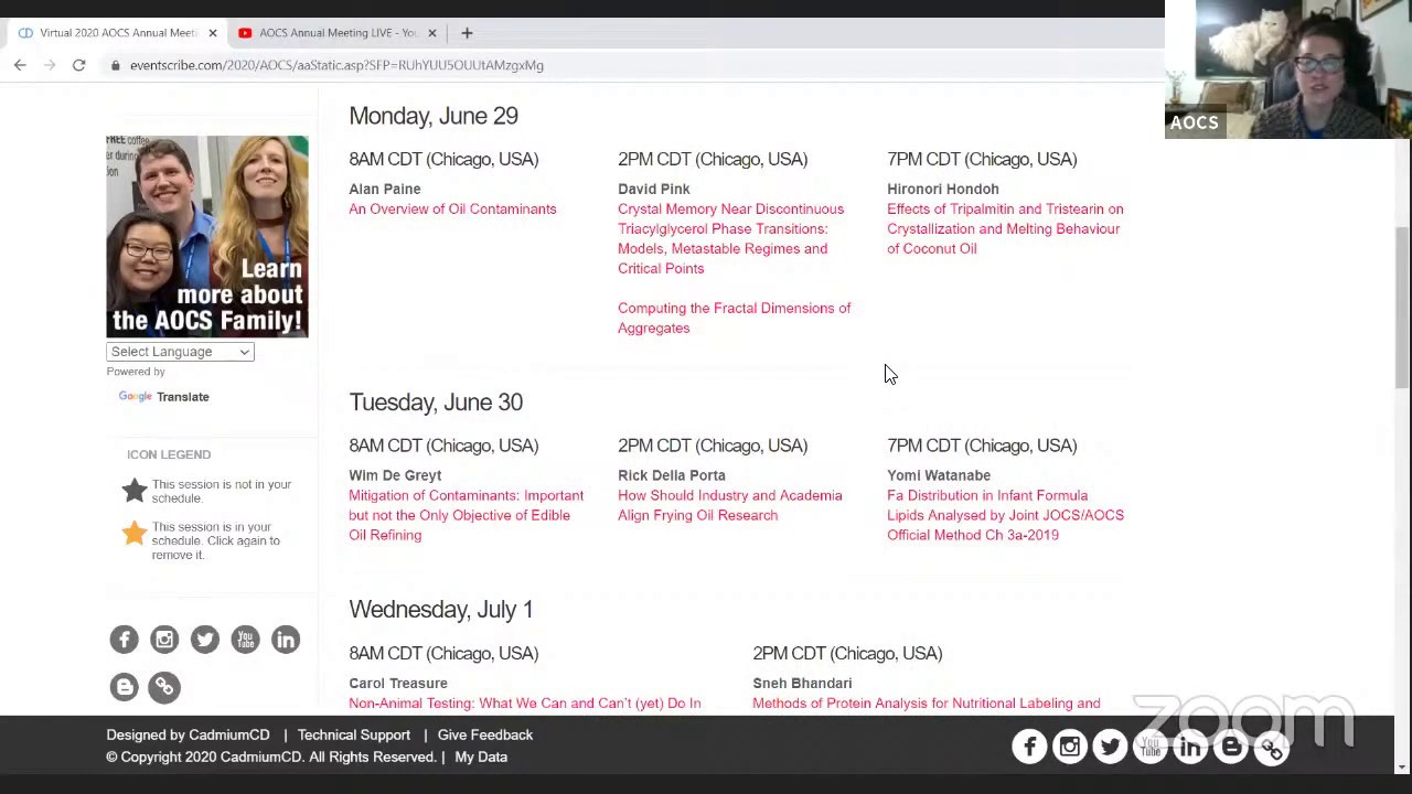 Welcome to the Virtual 2020 AOCS Annual Meeting & Expo!