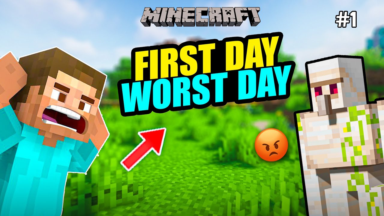 FIRST TIME PLAYING AND THIS HAPPEN | MINECRAFT GAMEPLAY 1 - YouTube