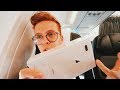 Unboxing del iPhone 8 Plus y Apple Watch 3 en un avión