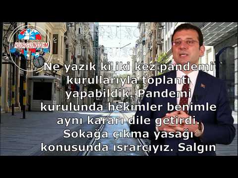 İmamOğlu 23Nisan - 1Mayıs Çıkma Yasağı Açıklaması