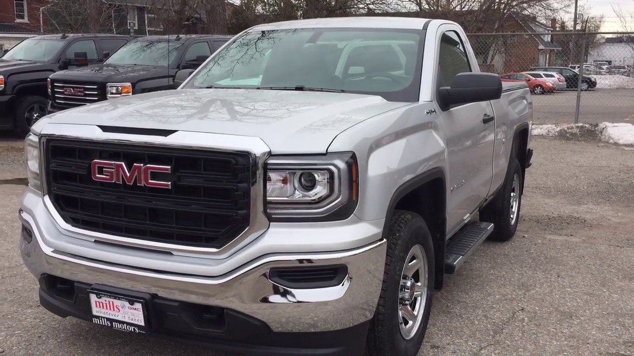 2018 GMC Sierra 1500 4WD Regular Cab Silver Oshawa ON Stock #180632 - YouTube