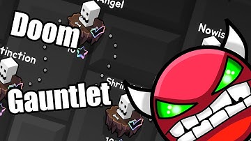 Doom Gauntlet|(All Demons)|{All Coins}|Geometry Dash [92].