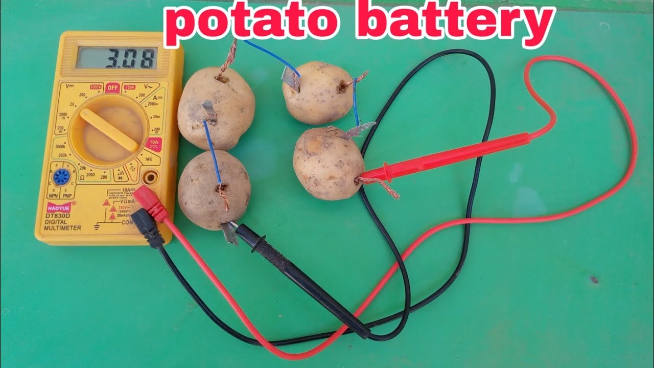 Make potato battery, potato battery Kaise banaye,free energy YouTube