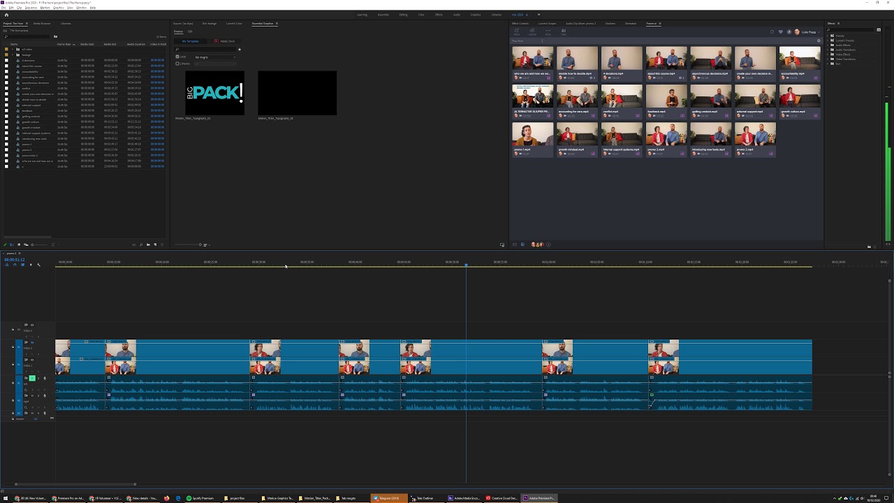 Even in Premiere 2020, the Essential Graphics panel / .mogrt files are buggy as hell