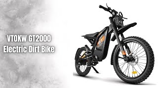 VTOKW GT2000 Electric Dirt Bike Review | 37MPH Off-Road Beast!