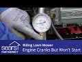 Riding Lawn Mower Engine Cranks But Won't Start