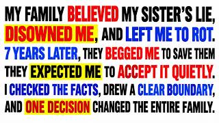 My Family Believed My Sister's Lie, Disowned Me, And Left Me To Rot. 7 Years Later, They Begged Me..