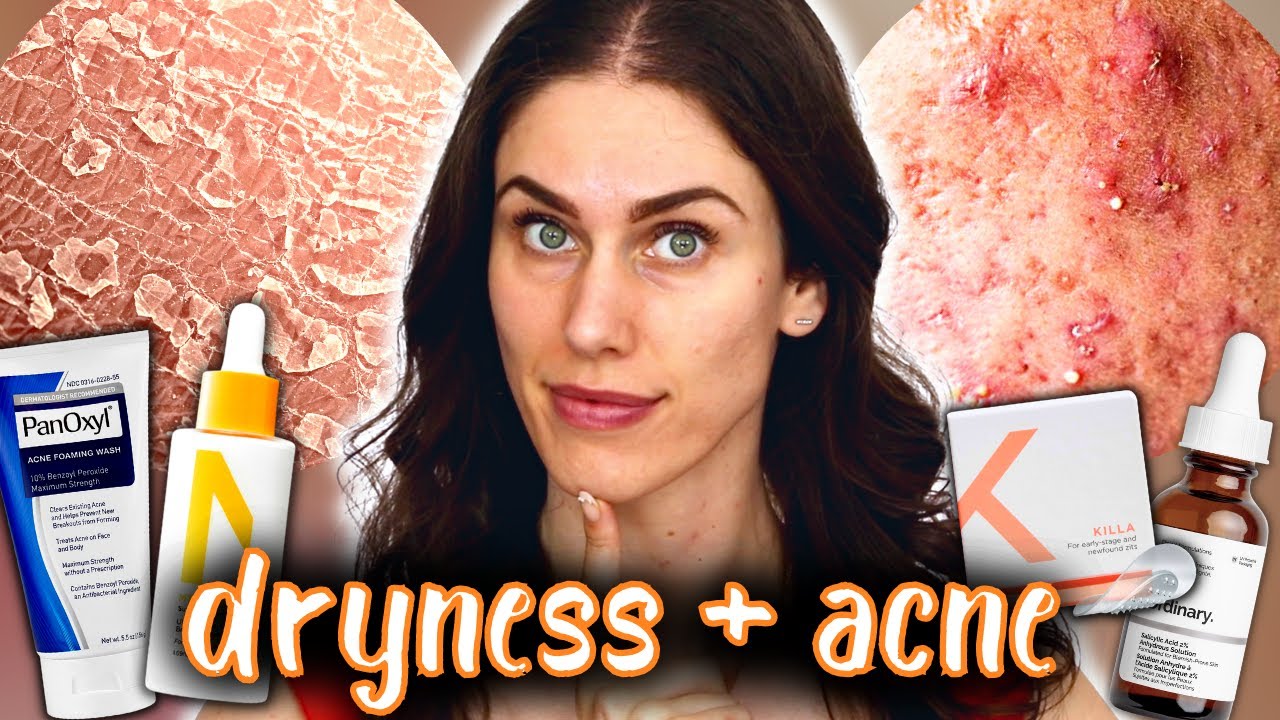 Dry Skin & Acne Skincare Routine 🌵 - YouTube