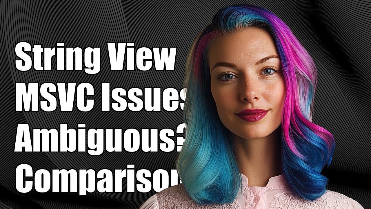 Comparison for objects derived from std::string_view is ambiguous in MSVC