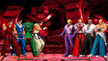 [KOF Mugen] Kim Kaphwan Team vs Geese Howard Team