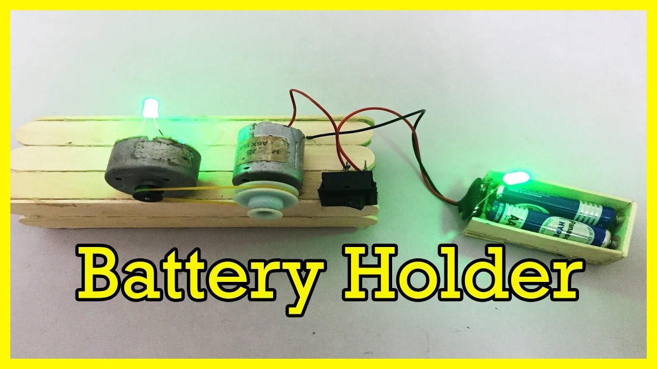 How to make a Battery Holder at Home YouTube