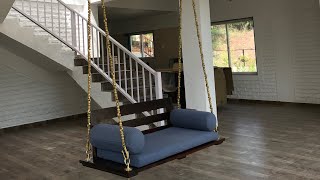 Royalè wooden Swing ( Brass Chains ) - Rightwood