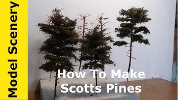 How To Make Scotts Pine Wire Trees Realistic Museum Grade Foreground Model Trees