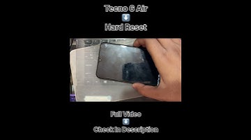 Tecno Spark 6 Air Hard Reset / Tecno Sparck 6 Air Pin Unlock #tecnospark6air #Tecno6Airunlock