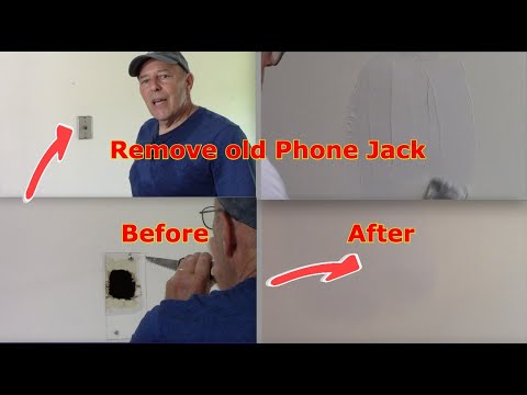 How To Remove An Old Phone Jack From The Wall