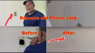How To Remove An Old Phone Jack From The Wall