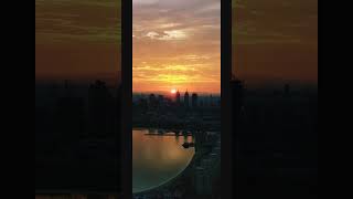 Sunrise from the view at the palm. #viewatthepalm #dubai #travelshorts #visitdubai #sunrise
