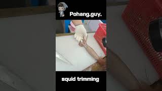 KOREAN SEAFOOD Squid trimming POHANG CITY Heunghae Market #shorts  #cooking #cuisine #dish