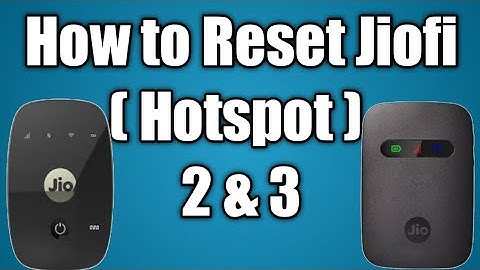 How to Reset Jio Hotspot 2 & 3 || in Kannada || Noufal Techy