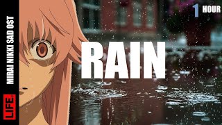 Mirai Nikki Sad Emotional OST with Rain & Thunder