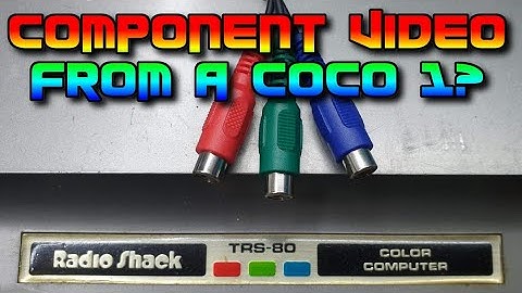 Tandy TRS-80 CoCo1/2 YUV component mod and a brief explanation of video signals