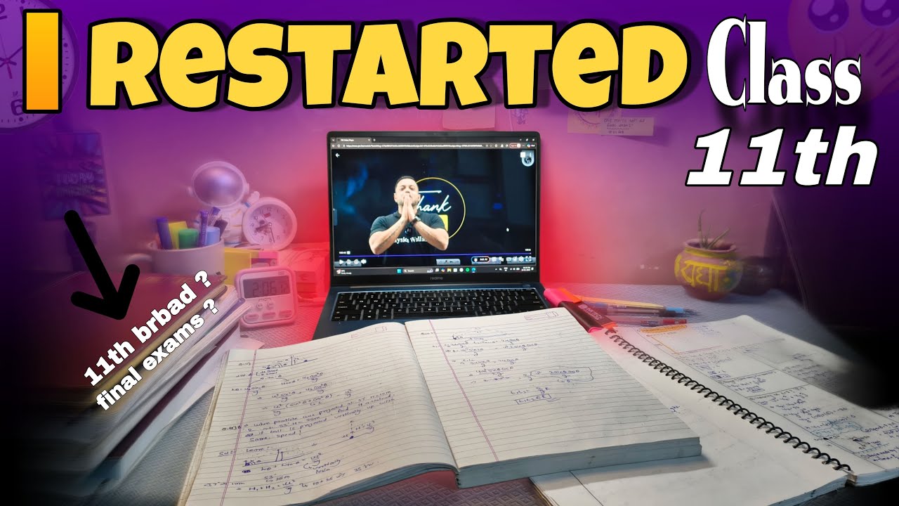 Restarting My *CLASS 11TH 🤧* | Neet 2027 aspirant | 11th Grader study vlog