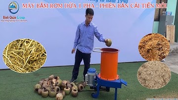 Máy Băm Rơm Dừa 1 Pha Phiên Bản Cải Tiến x2 Năng Suất