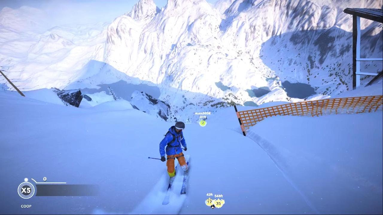 STEEP Epic landing on skies PS5 HDR