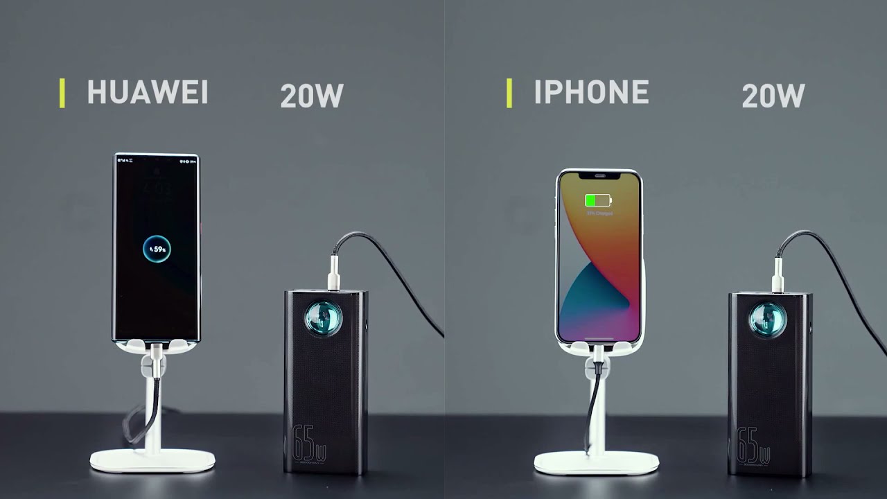 The Baseus Amblight Digital Display Power Bank 30000mah - White