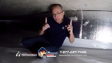 On location crawlspace transformation