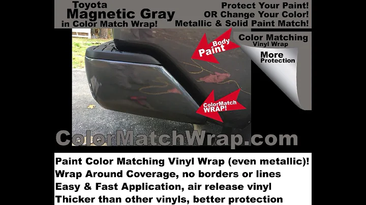 Bumper & Trim parts Chrome Delete with Body Paint Color Matching Vinyl Wrap