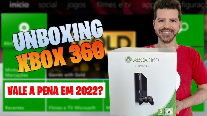 UNBOXING XBOX 360 SUPER SLIM 500GB (NOVO DESIGN) 2021 
