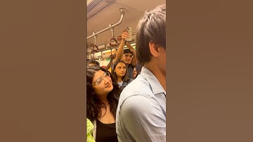 Part 1 Afreen Afreen Delhi Metro Public Reaction 😱 #delhimetro #shorts #short no