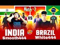 Day  2  match  2 india vs brazil best clash of gods   smooth444 vs apelapato  nonstopgaming