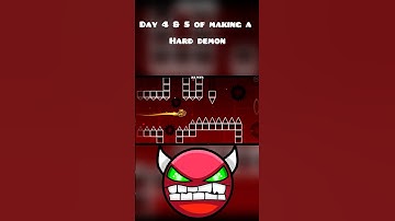 Day 4 & 5 of making a hard demon #geometrydash #gdupdate #gd #gaming #shorts #gmd #gddemon