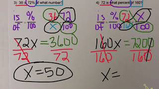 Percent Proportion Notes