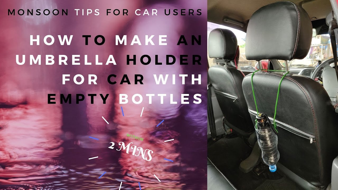 How to make wet Umbrella Stand for a car with an empty water bottle |DIY Life Hacks|Monsoon Tips