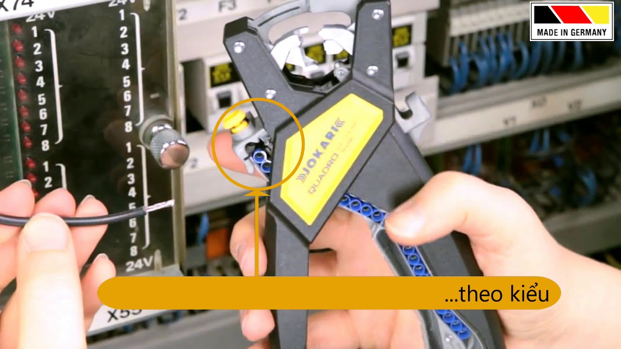 Quá bất ngờ với kìm TUỐT DÂY & ÉP COS kiểu...băng đạn! - YouTube HTGoods Channel