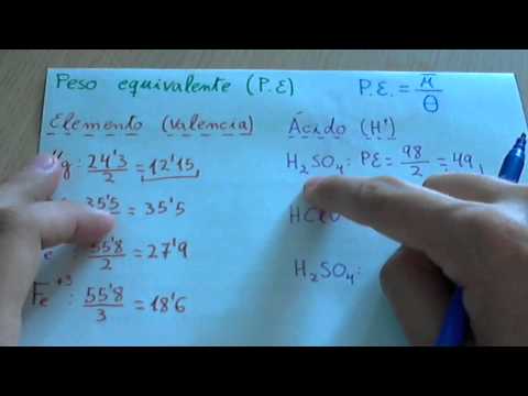 Video: ¿Cómo calcular el peso equivalente?