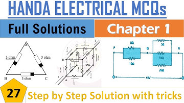 Chap 1 | Part 27 | Handa Mcqs solution | GATE MCQS | NTS,PTS,NTDC,WAPDA SSC JE,PIEAS,NESCOM,PNRA,KRL
