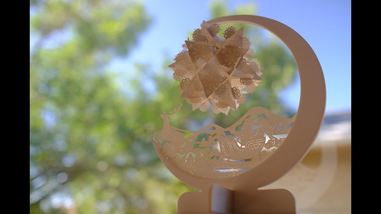 Snow at Christmas electric lantern assembly tutorial - YouTube