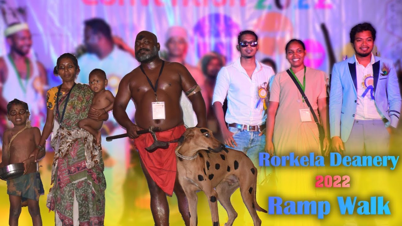 ROURKELA DEANERY YOUTH CONVENTION 2022_RAMP WALK IN TRADITIONALSTYLE_NAGPURI SUPER HIT SONG