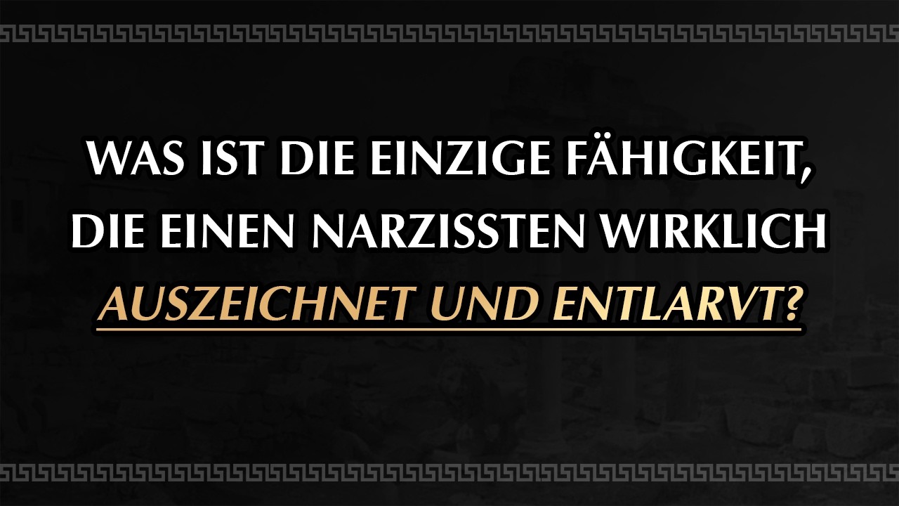 Die einzige Sache, die ein Narzisst kann: Enthüllung, die dein Leben verändert!