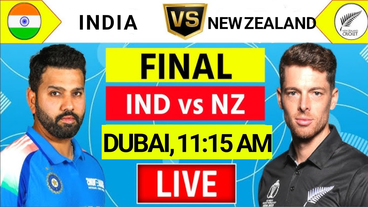 🔴Live:India vs New Zealand ICC Champions Trophy Final Live | IND vs NZ ...