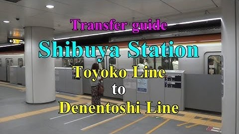 【Transfer guide】Shibuya Station "Tokyu Toyoko Line" to  "Tokyu Den-en-toshi Line "