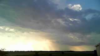 Outflow boundary time lapse