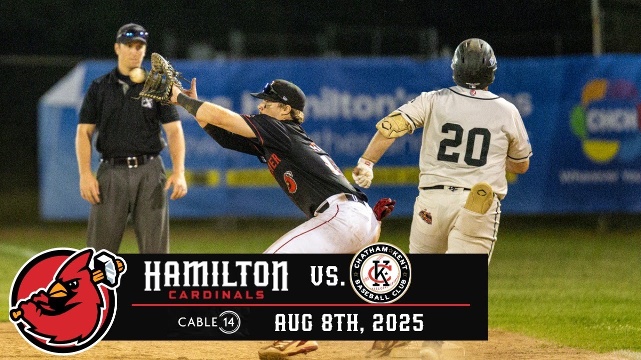 Cardinals Baseball on C14 - Friday August 8th vs Chatham-Kent 7:30 pm