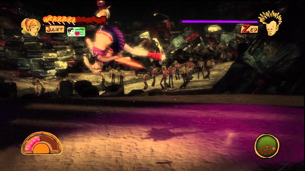 Lollipop Chainsaw Playthrough Part 7 Stage 1 Zed boss fight! Punk
