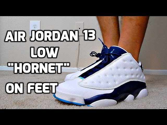On-Foot Perspective of the Air Jordan 13 Low Hornets