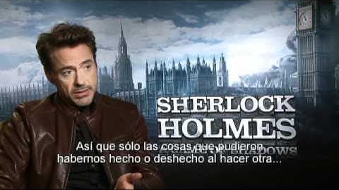 "Sherlock Holmes: Juego de Sombras". Entrevista Robert Downey Jr. Oficial Warner Bros. Pictures (HD)
